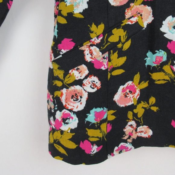 NWOT Abound Linen Blend Floral Blazer sz M - Picture 6 of 7